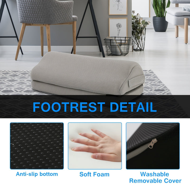 BowLift | Ergonomic Footrest with Memory Foam – Adjustable & Non-Slip