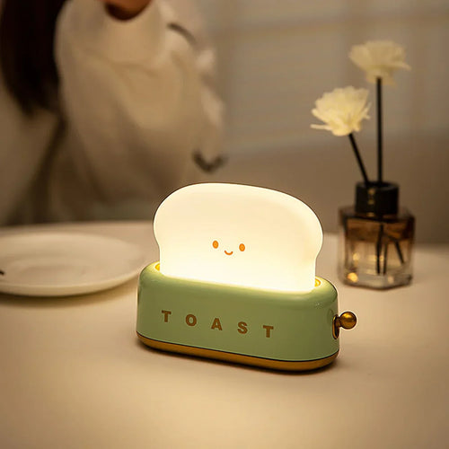 Charming Nightlight in Toast Shape Bowlift