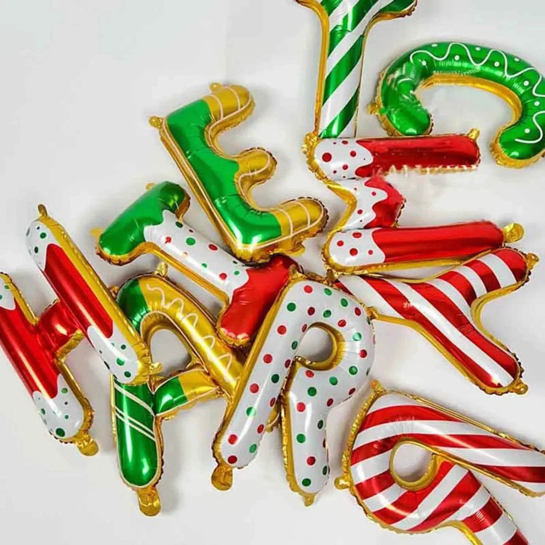 BowLift | 14 Pieces Of 16 Inch Candy Colored Christmas Banner Christma