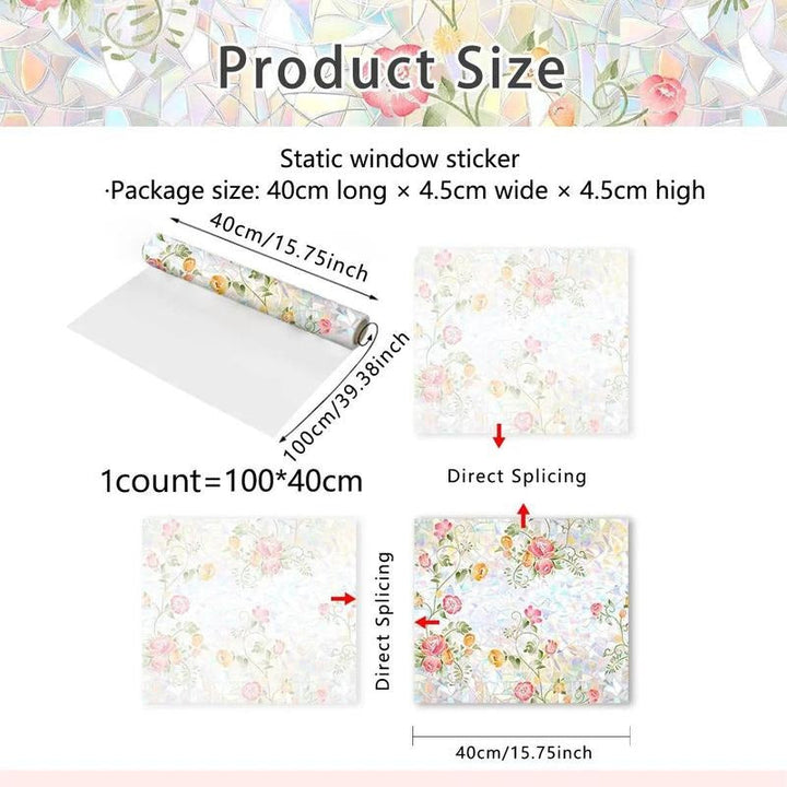 BowLift | Elegant Floral Window Sticker