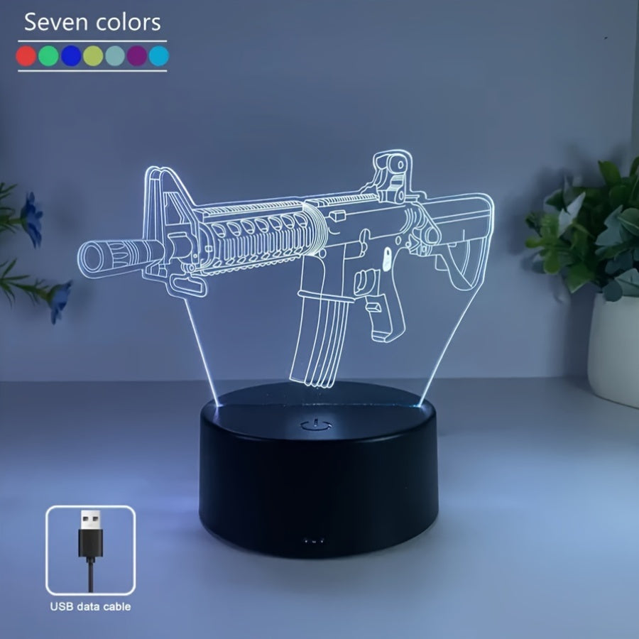 GeoLume - 3D LED Desk Lamp with Touch Bowlift