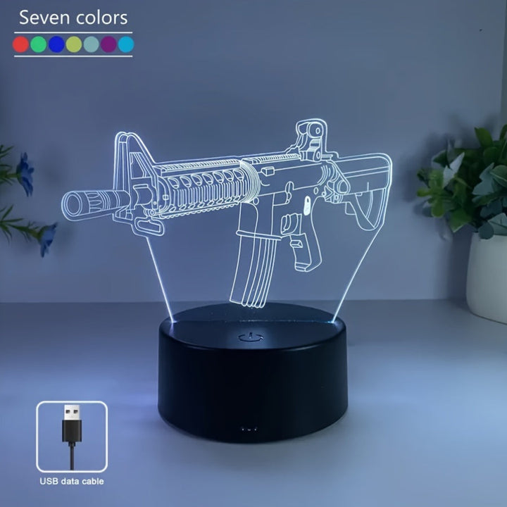 GeoLume - 3D LED Desk Lamp with Touch Bowlift