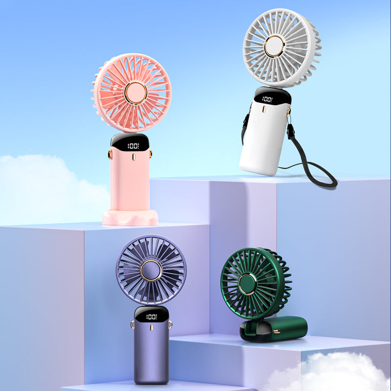 Portable USB Handheld Mini Fan with Phone Stand | Bowlift