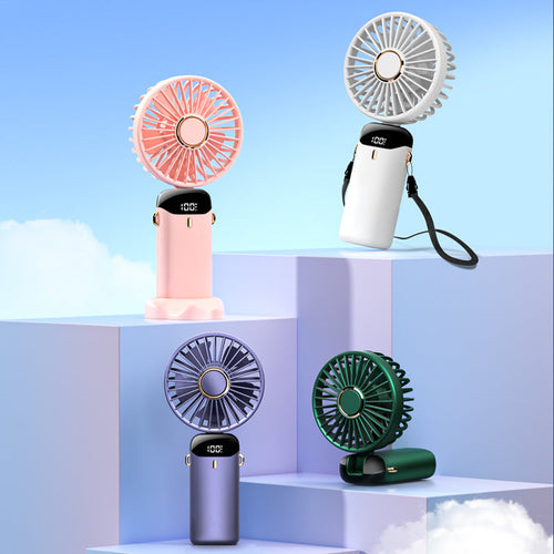 Portable USB Handheld Mini Fan with Phone Stand | Bowlift