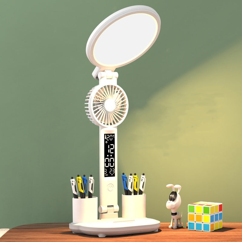 LED clock table lamp with USB. | Bowlift