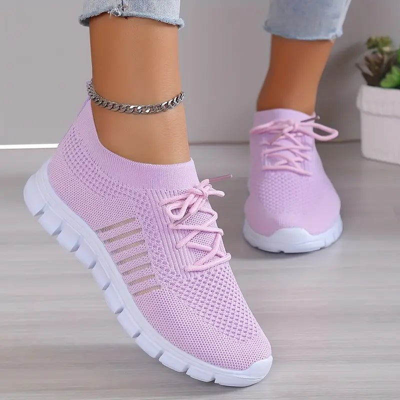 BowLift | Breathable Lace-Up Running Trainer Sneakers