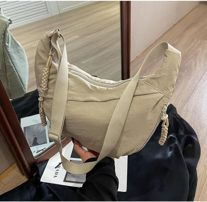 BowLift | EVERCARRY – Nylon Shoulder Bag with Smart Compartments for Everyday Use