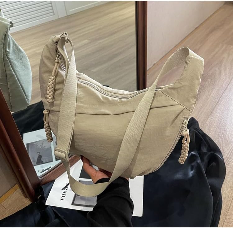 BowLift | EVERCARRY – Nylon Shoulder Bag with Smart Compartments for Everyday Use