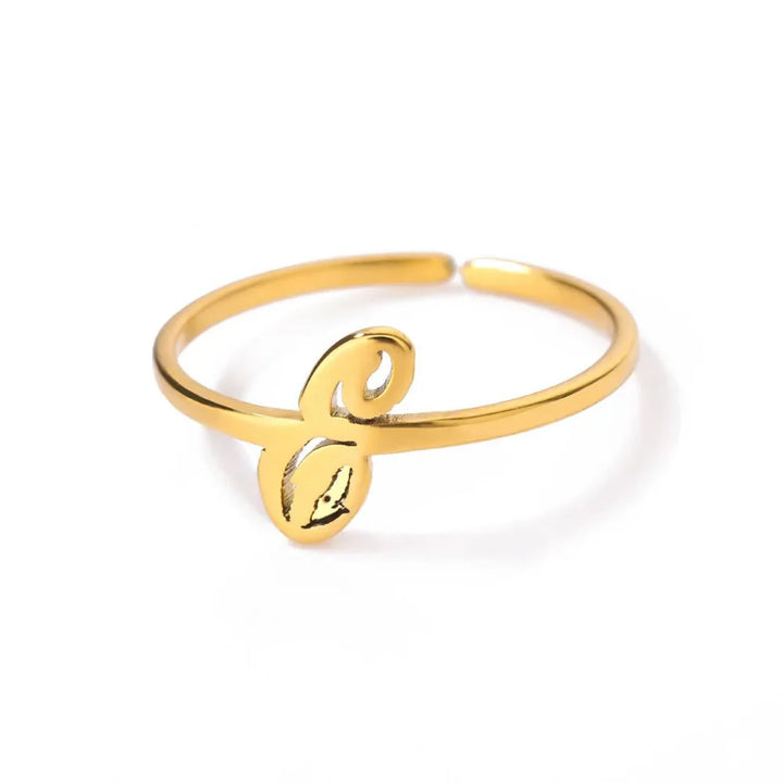 BowLift | Dainty Adjustable Classy Letter Initial Rings