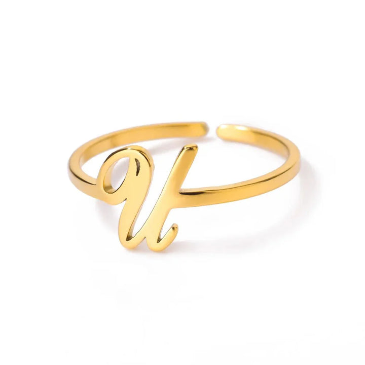 BowLift | Dainty Adjustable Classy Letter Initial Rings