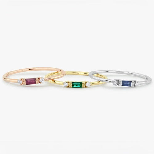 BowLift | Dainty & Baguette Diamond Ring