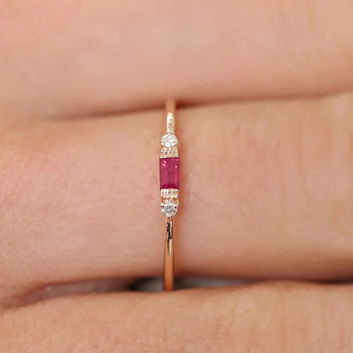 BowLift | Dainty & Baguette Diamond Ring