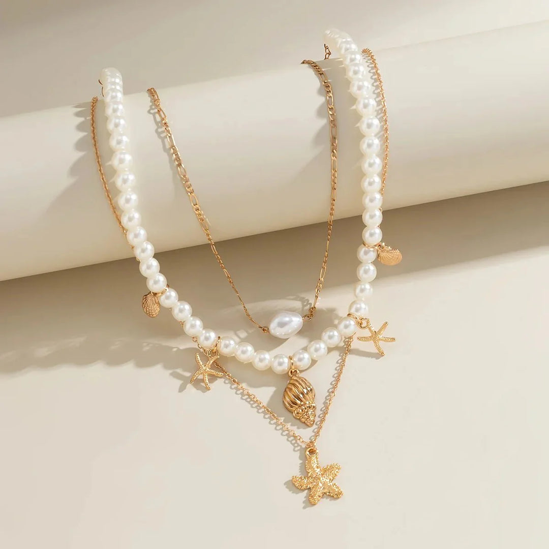 BowLift | Dainty Beach Adventure Necklace Stack