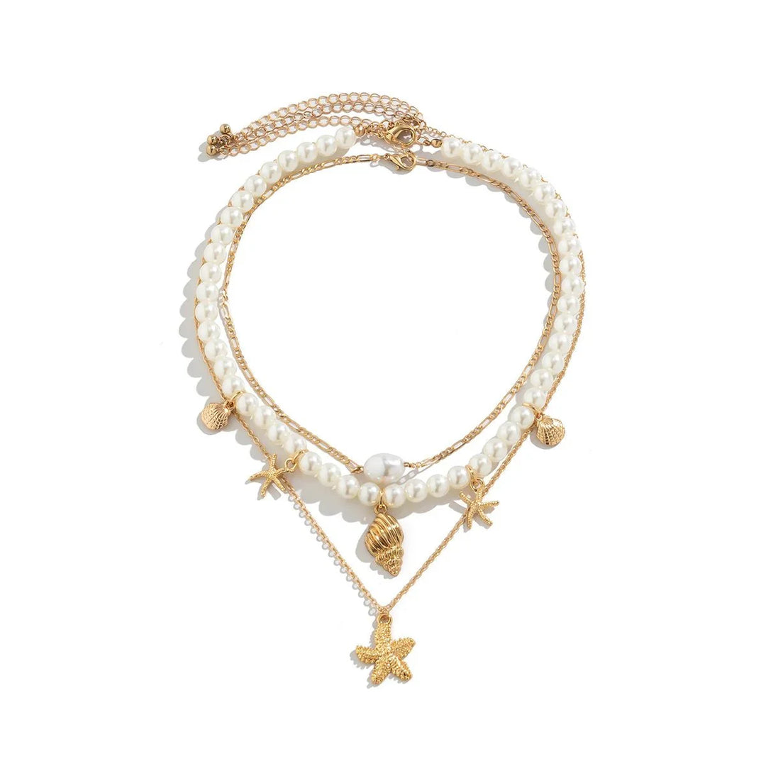 BowLift | Dainty Beach Adventure Necklace Stack