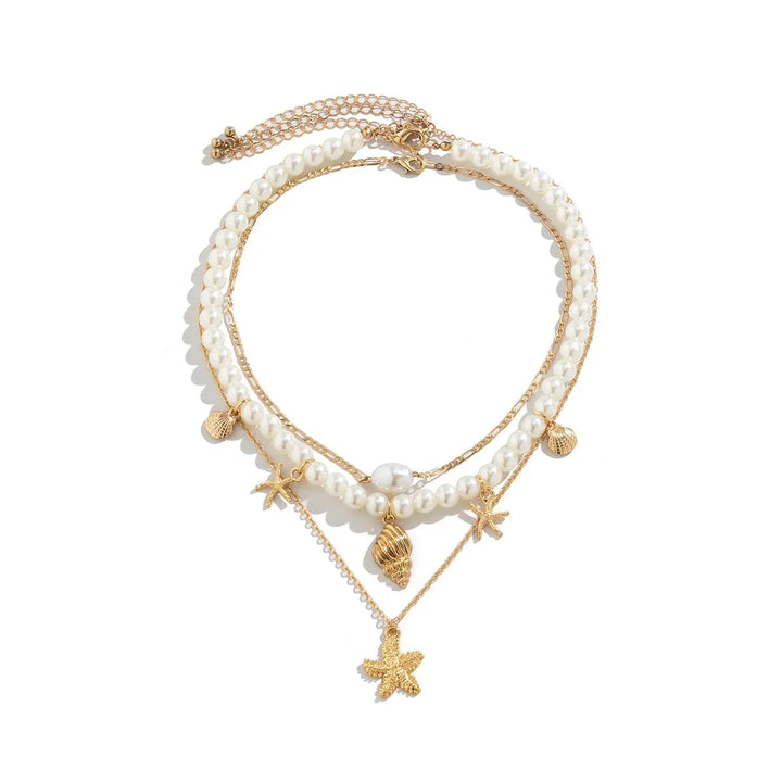 BowLift | Dainty Beach Adventure Necklace Stack