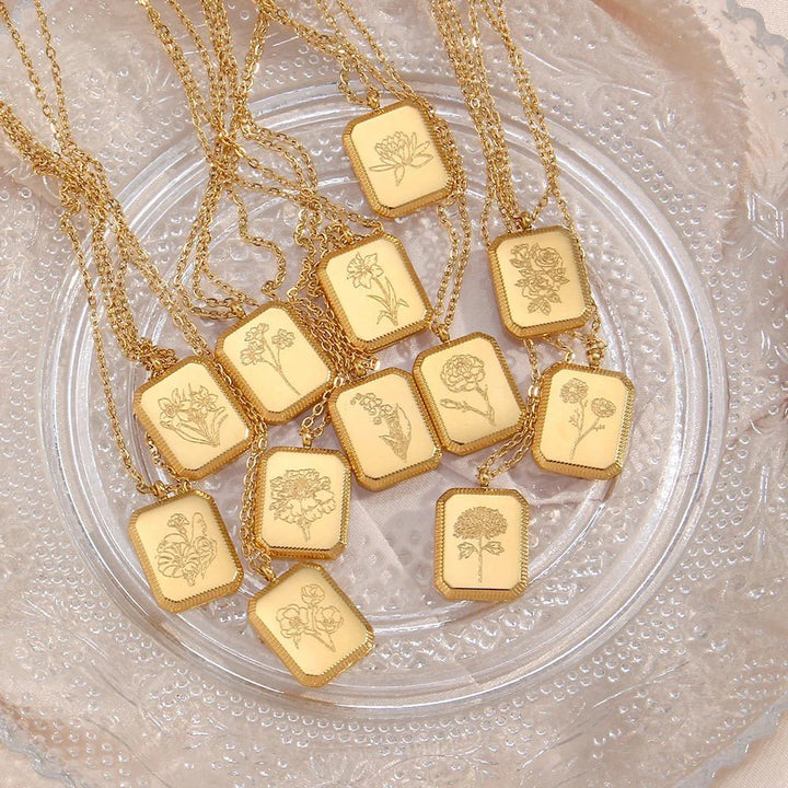BowLift | Dainty Birth Month Flower Necklace