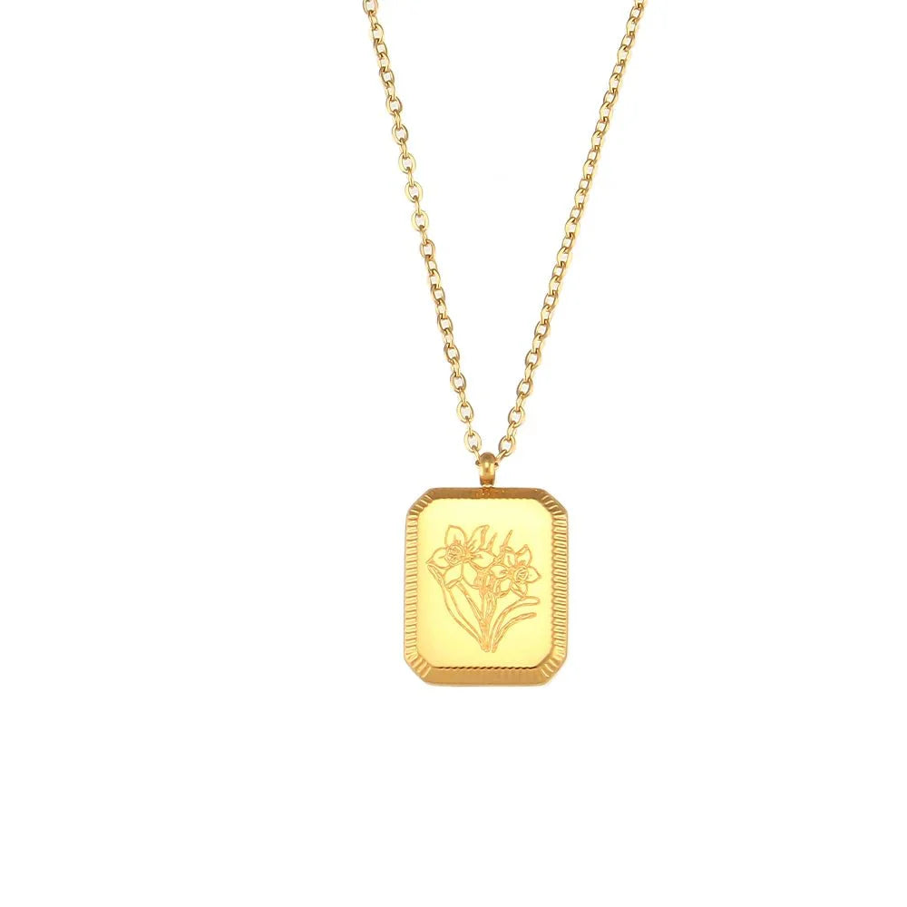 BowLift | Dainty Birth Month Flower Necklace