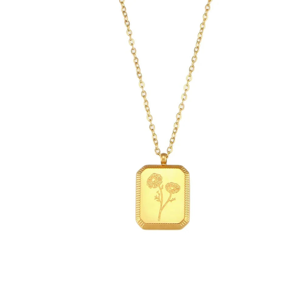 BowLift | Dainty Birth Month Flower Necklace