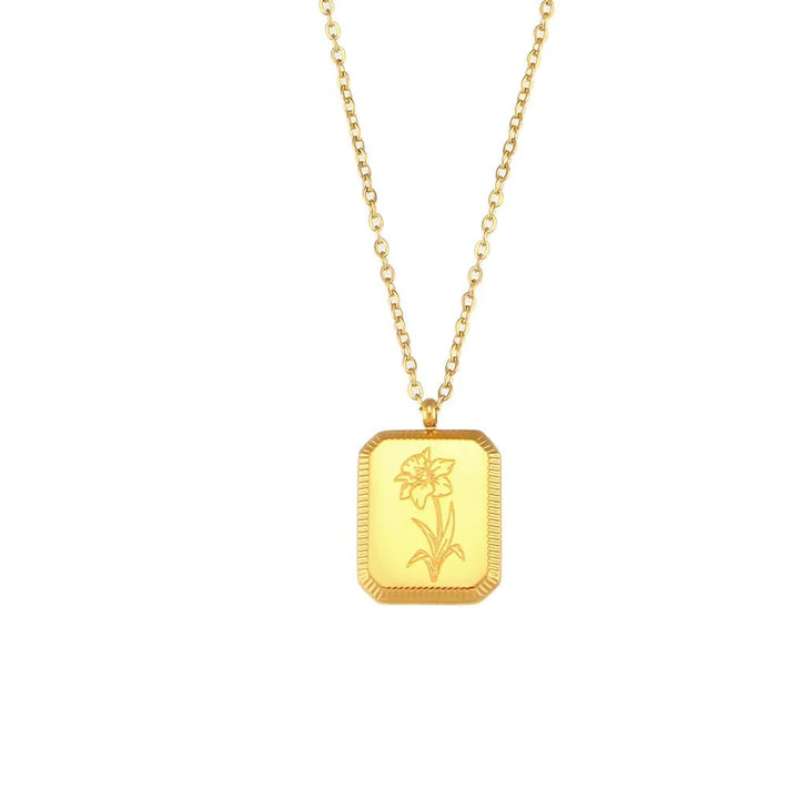 BowLift | Dainty Birth Month Flower Necklace