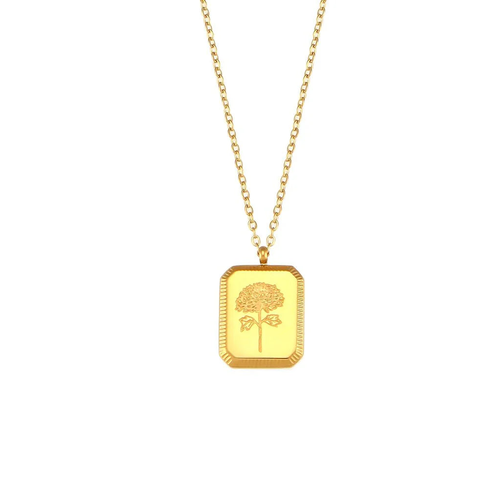 BowLift | Dainty Birth Month Flower Necklace