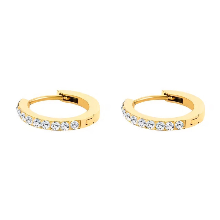 BowLift | Dainty Birthstone Hoop Huggie Earrings