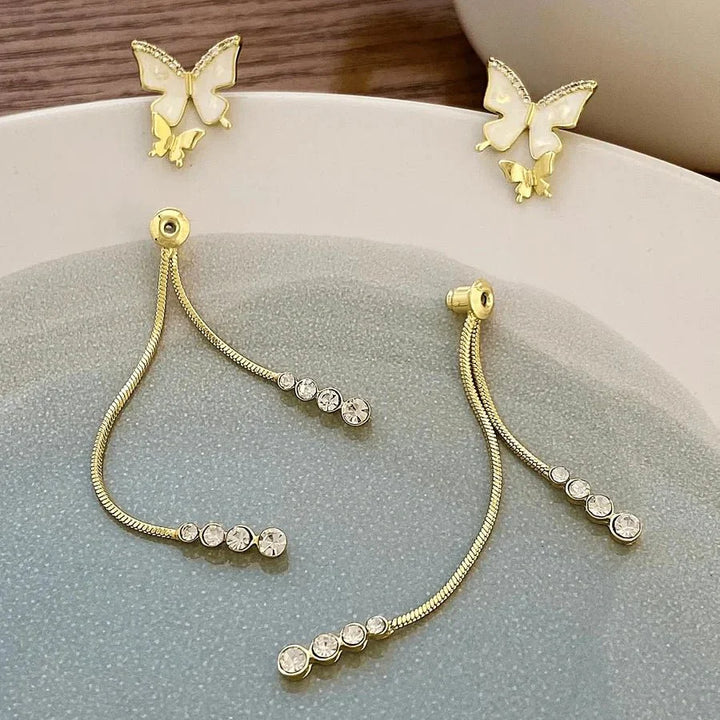 BowLift | Dainty Butterfly Dangle Earrings