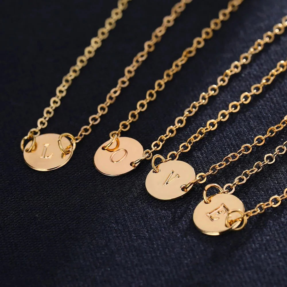 BowLift | Dainty Chain Letter Initial Charm Bracelet