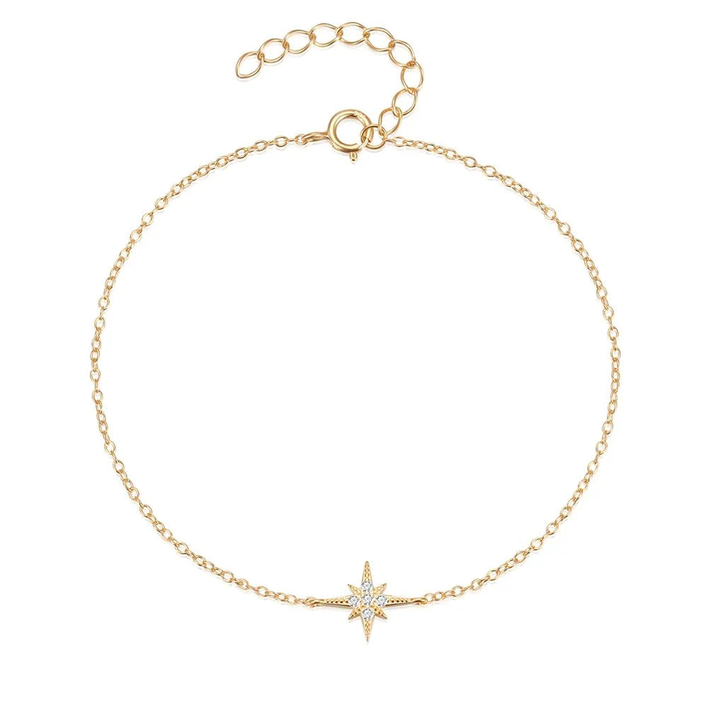 BowLift | Dainty Chain North Star Bracelet
