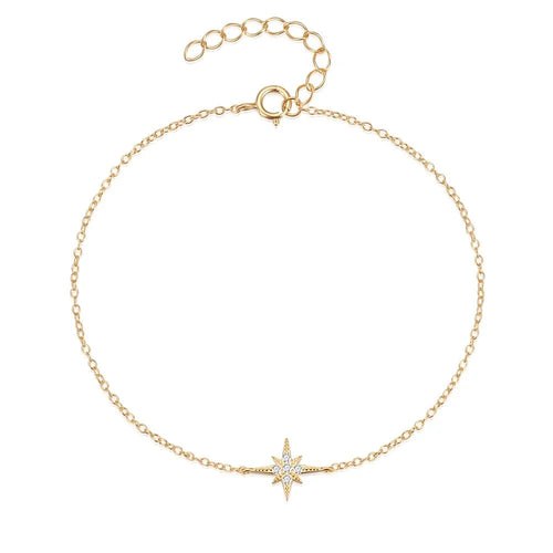 BowLift | Dainty Chain North Star Bracelet
