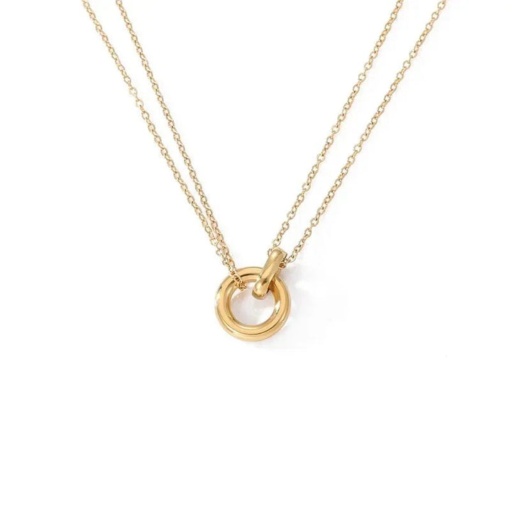 BowLift | Dainty Circular Layered Love Necklace