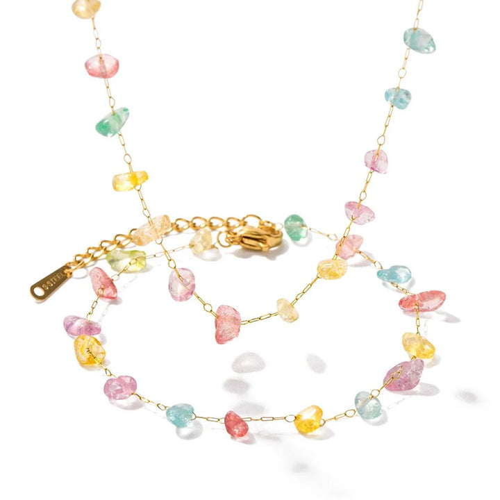 BowLift | Dainty Crystal Bracelet and Necklace Set