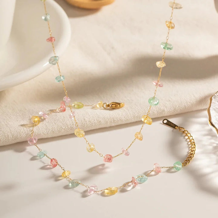 BowLift | Dainty Crystal Bracelet and Necklace Set