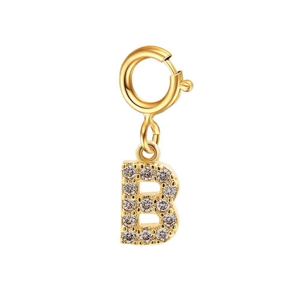 BowLift | Dainty Cuban Figaro Chain Letter Initial Bracelet