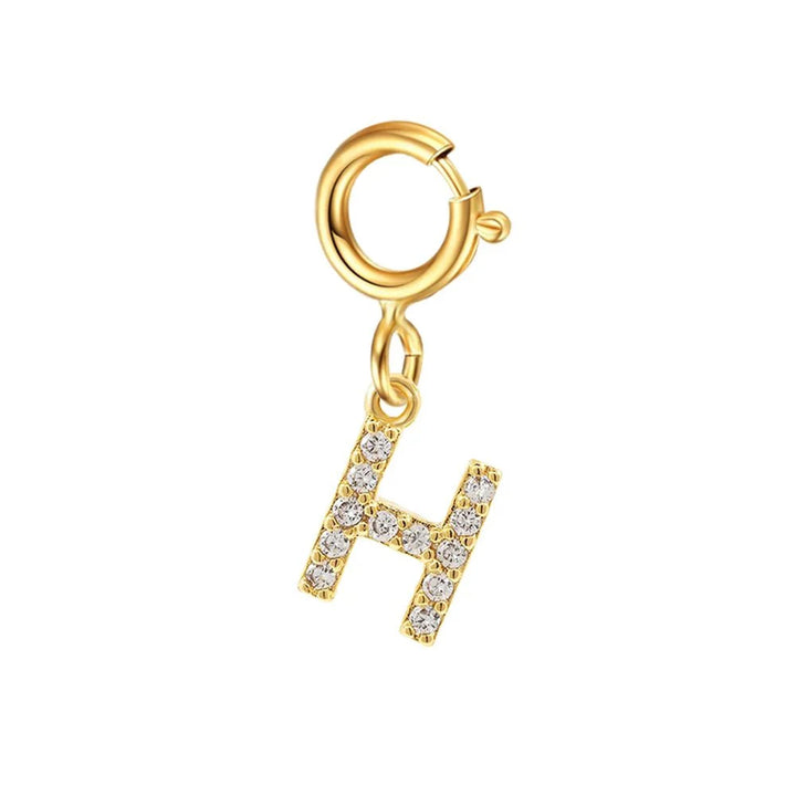 BowLift | Dainty Cuban Figaro Chain Letter Initial Bracelet