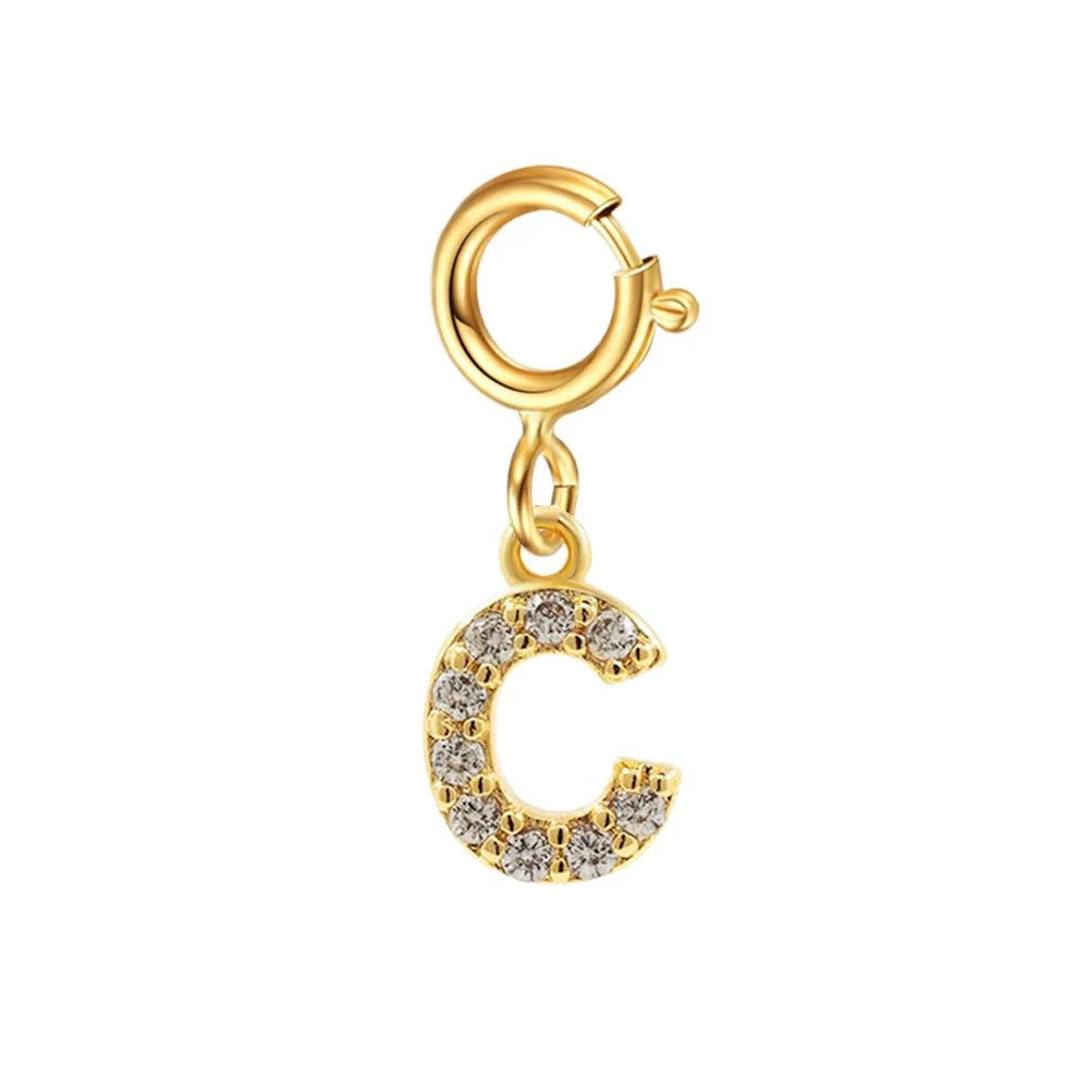 BowLift | Dainty Cuban Figaro Chain Letter Initial Bracelet