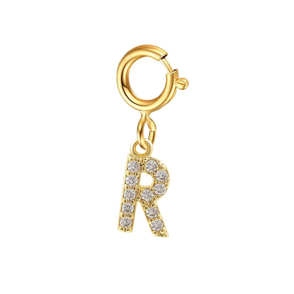 BowLift | Dainty Cuban Figaro Chain Letter Initial Bracelet