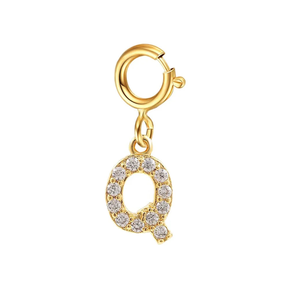 BowLift | Dainty Cuban Figaro Chain Letter Initial Bracelet