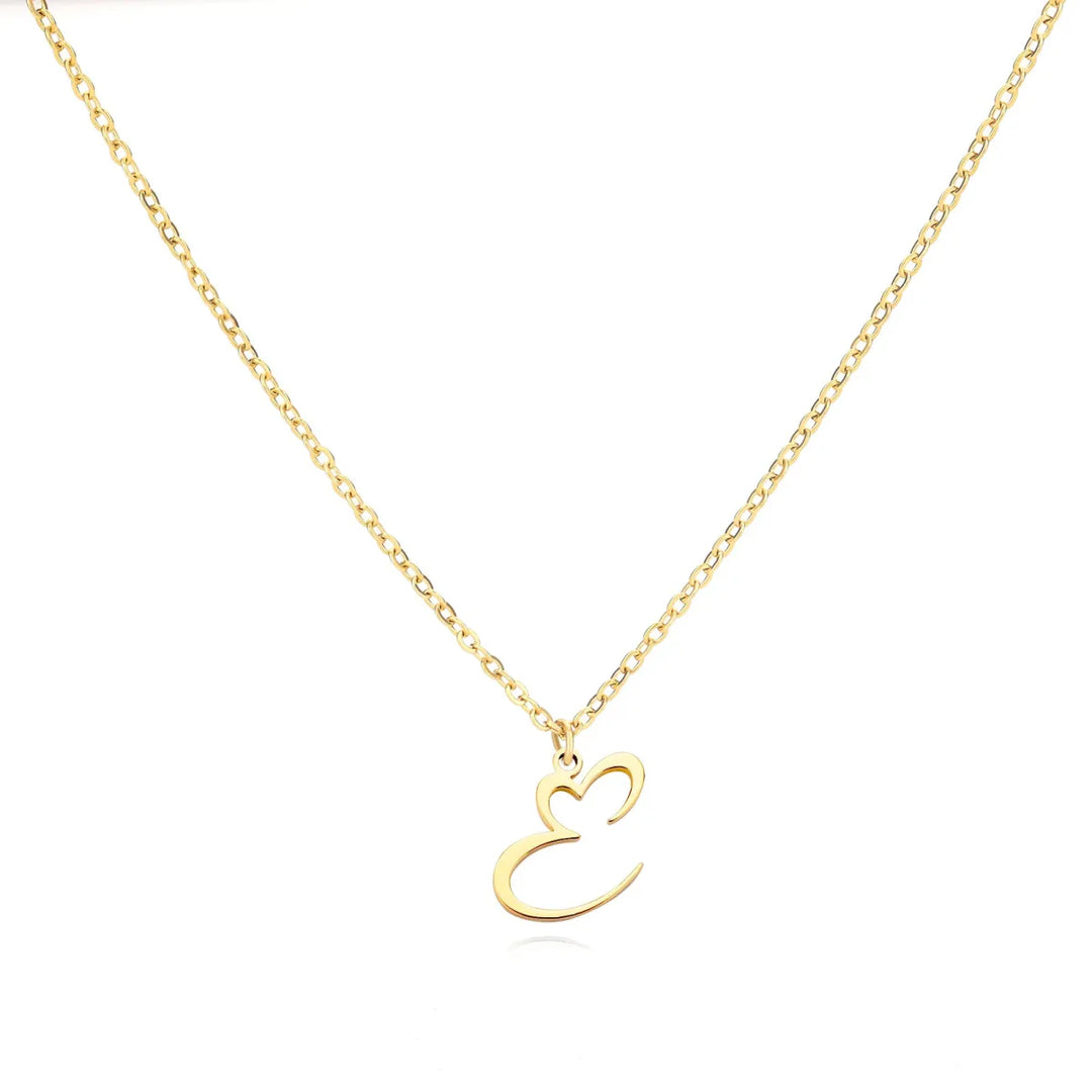 BowLift | Dainty Heart Letter Initial Necklace