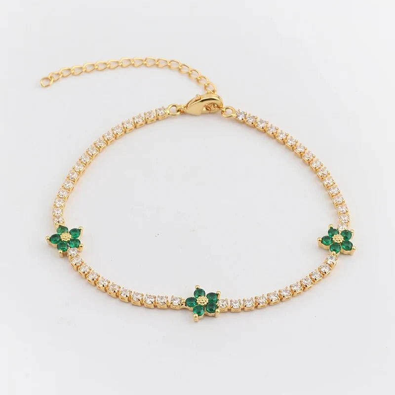 BowLift | Dainty Diamond Floral Bracelets and Earrings