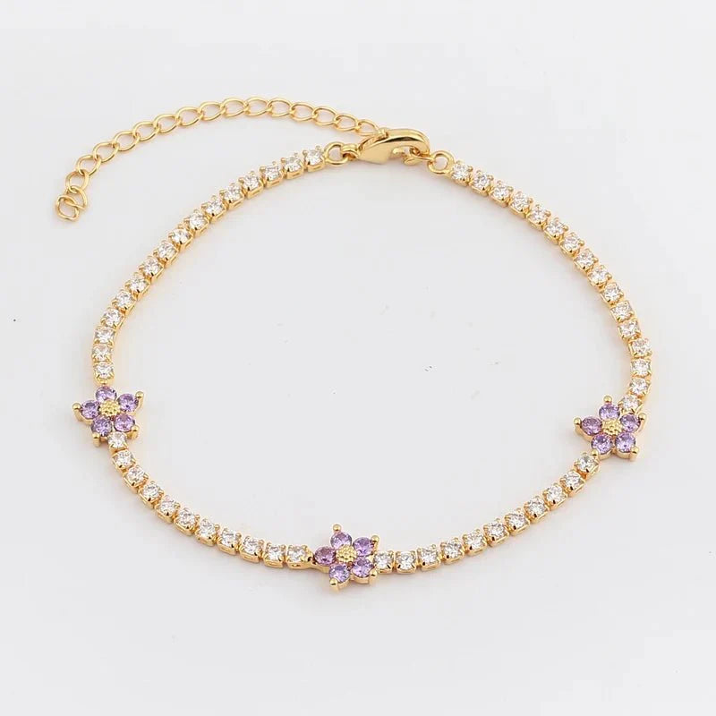 BowLift | Dainty Diamond Floral Bracelets and Earrings