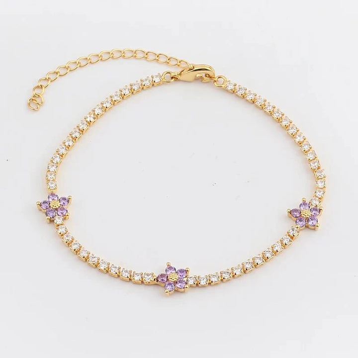 BowLift | Dainty Diamond Floral Bracelets and Earrings