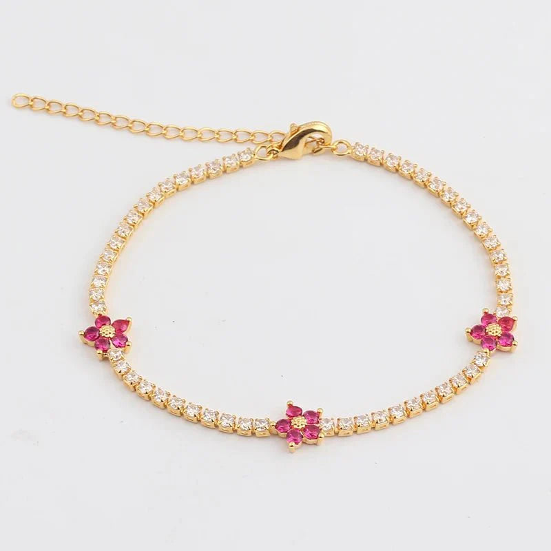 BowLift | Dainty Diamond Floral Bracelets and Earrings
