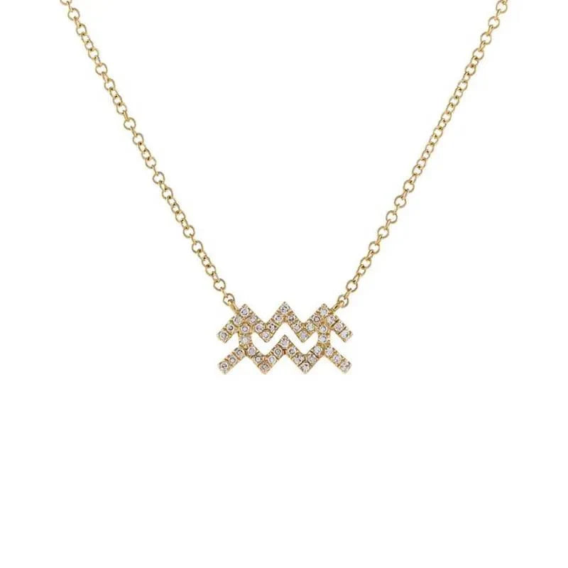 BowLift | Dainty Diamond Zodiac Sign Necklace