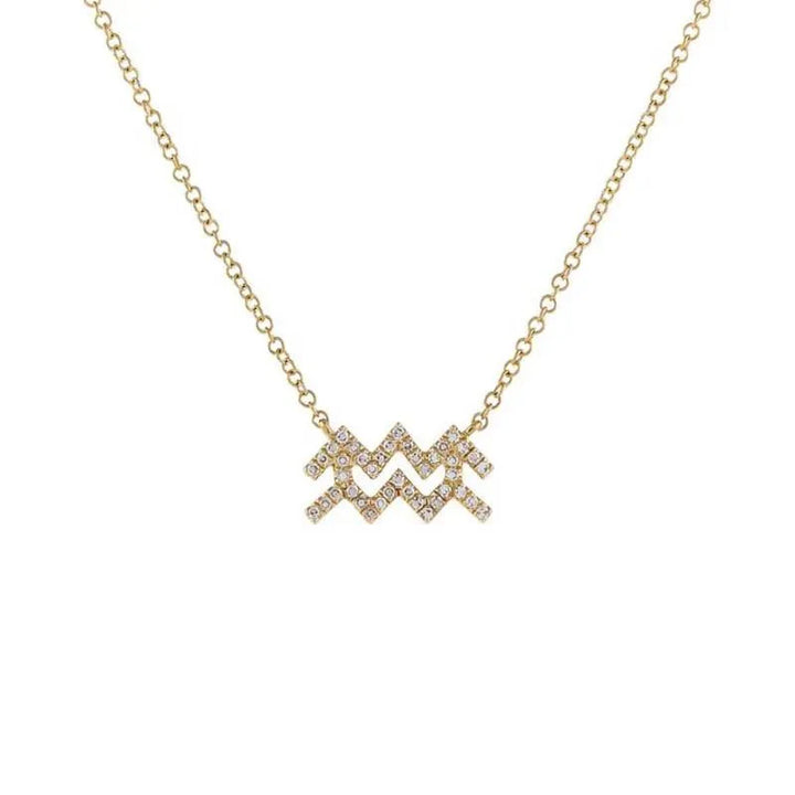 BowLift | Dainty Diamond Zodiac Sign Necklace