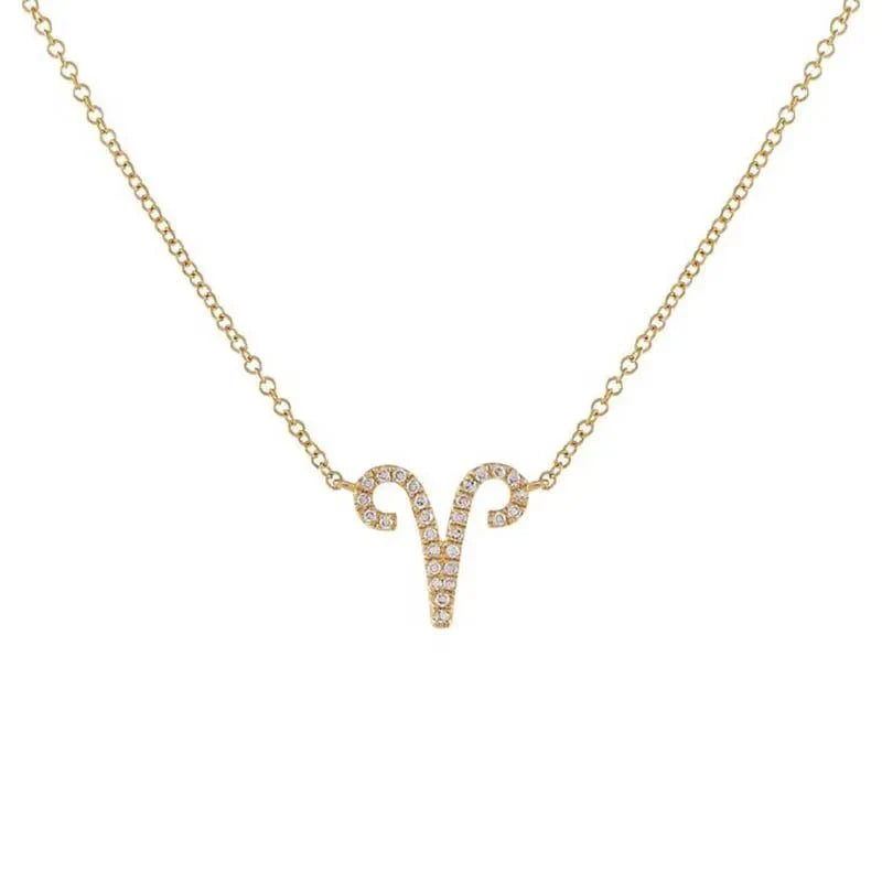 BowLift | Dainty Diamond Zodiac Sign Necklace