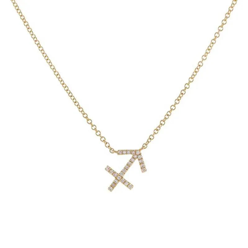 BowLift | Dainty Diamond Zodiac Sign Necklace
