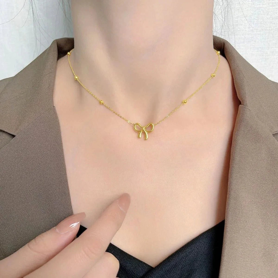 BowLift | Dainty Feminine Bow Necklace