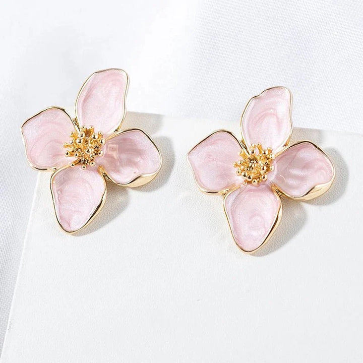 BowLift | Dainty Floral Hibiscus Earrings