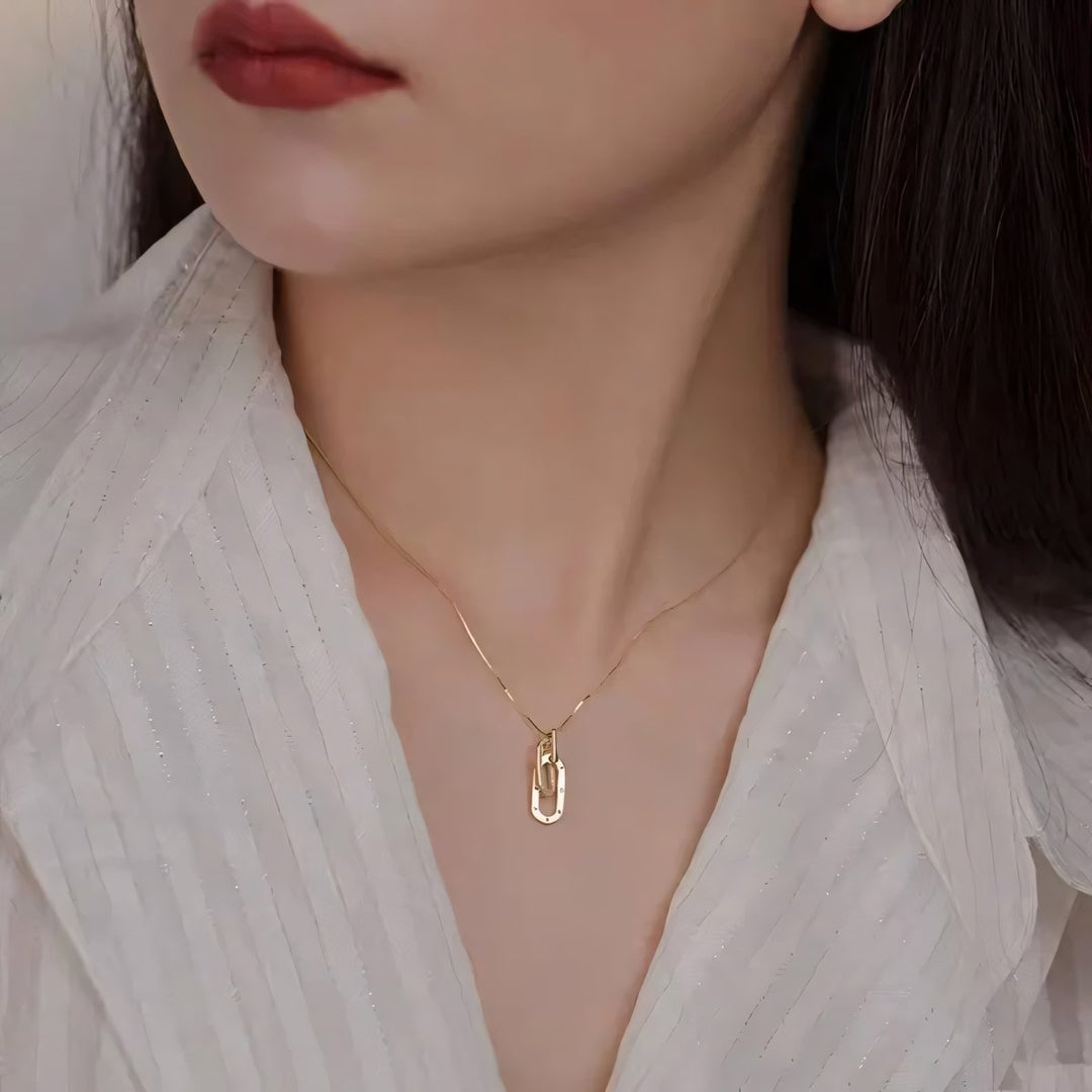 BowLift | Dainty Forever Paperclip Love Necklace