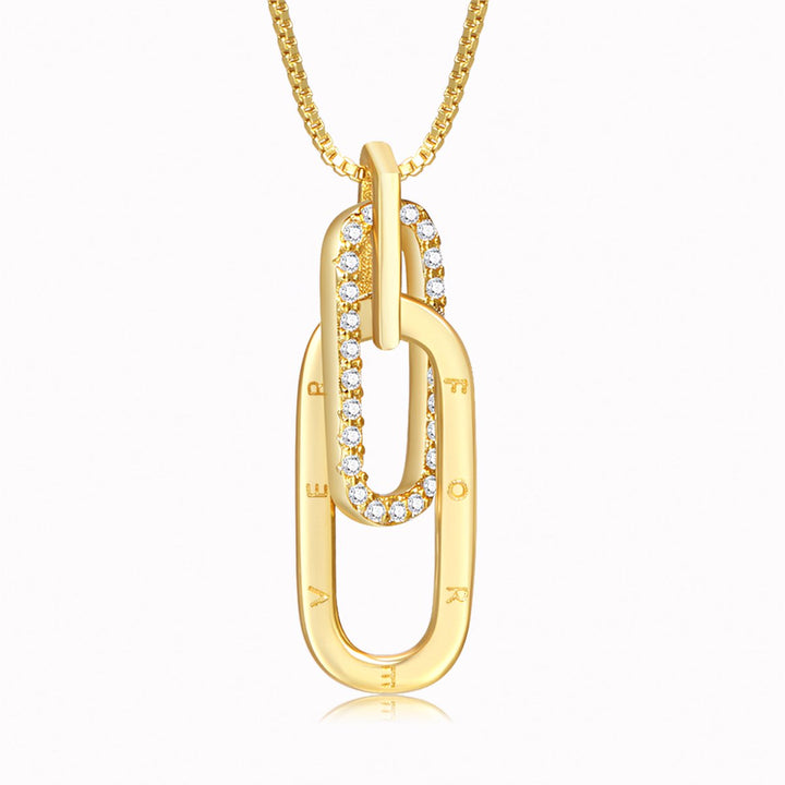 BowLift | Dainty Forever Paperclip Love Necklace